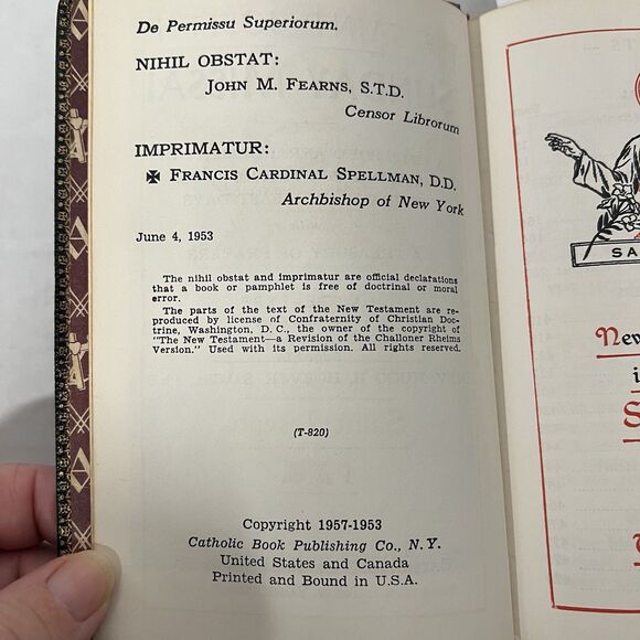 St Joseph Sunday Missal Large Type 1957 - Picture 5 of 6